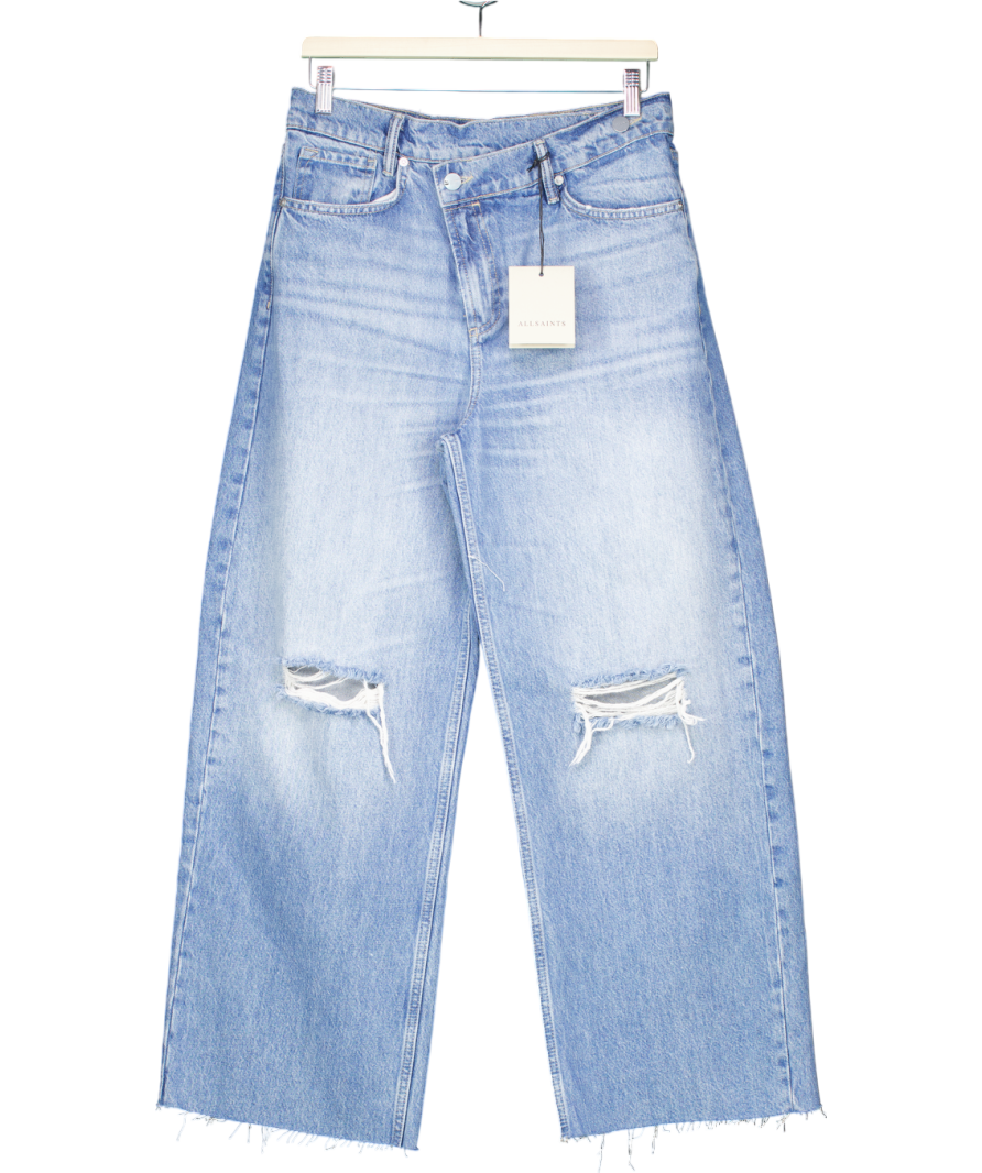 AllSaints Blue Crossover Aki Jeans W27
