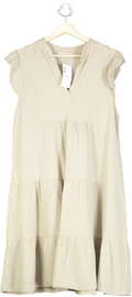 No1 George Street Beige Sleeveless Tiered Dress