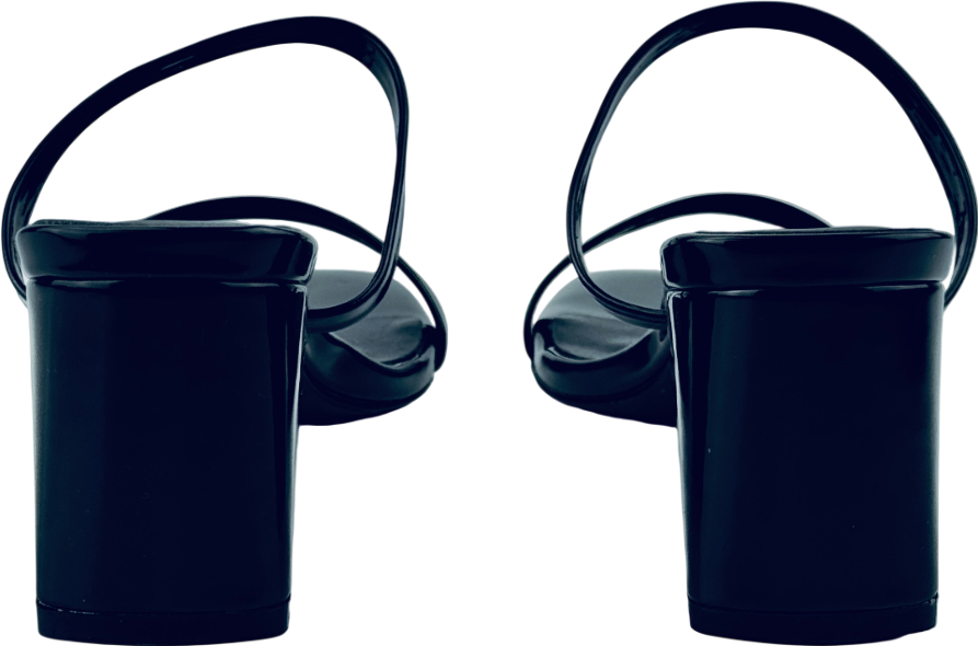 RAYE Cabo Black Patent Block Heel Mule Us5.5 UK 3.5 EU 36.5 👠