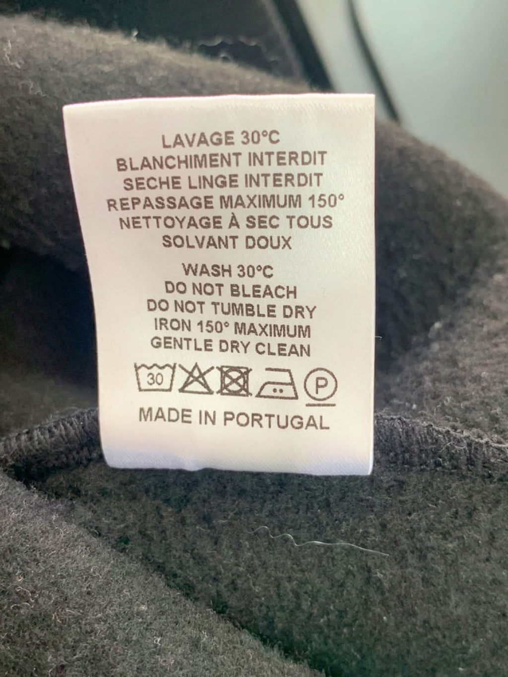 Mugler Black Crop Sweatshirt Size UK 10