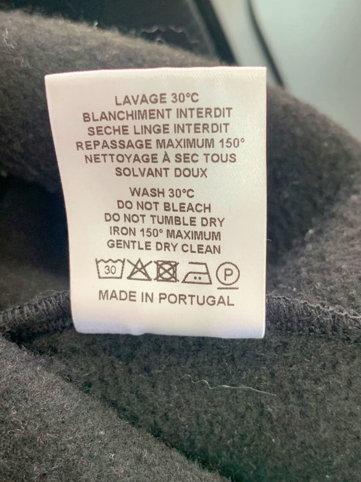 Mugler Black Crop Sweatshirt Size UK 10