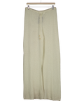 Monday Swimwear Cream Knitted Wide Leg Trousers UK M