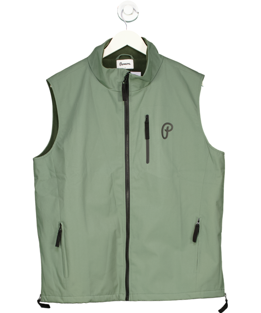 Parmore Green Golf Weatherproof Worker Zip Gilet UK L