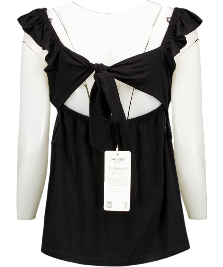 Baukjen Black Anais Marie Bow Back Top UK 16