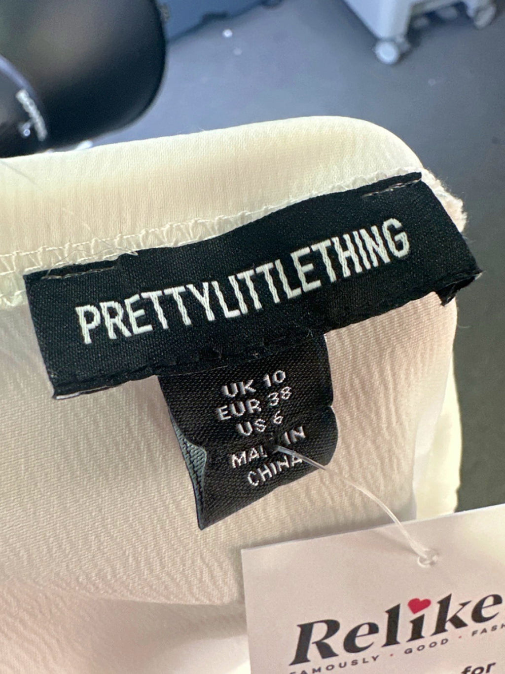 PrettyLittleThing White Midi Dress UK 10