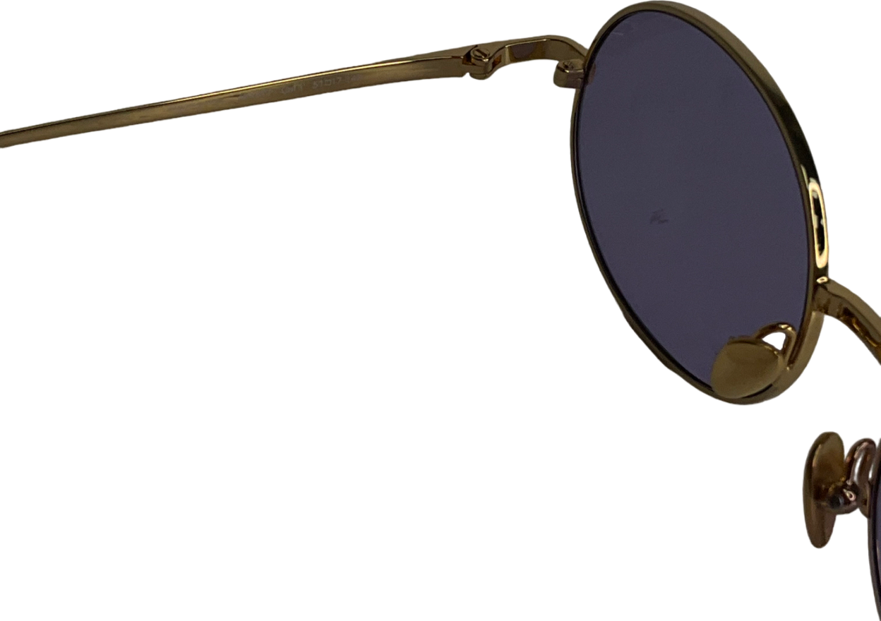 My my my Purple Round Sunglasses in case