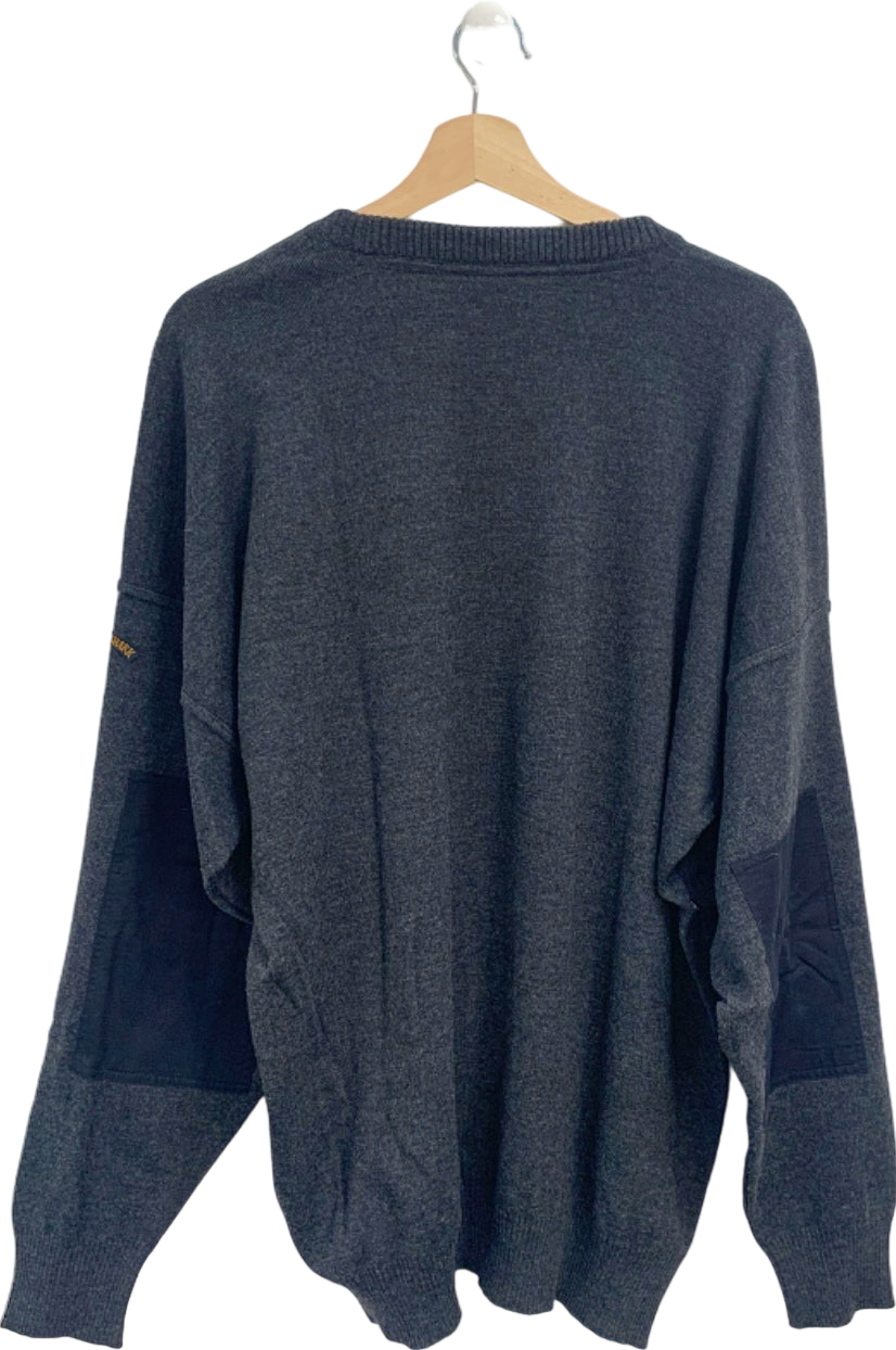 Paul & Shark Charcoal Wool Acrylic Blend Jumper UK XXL