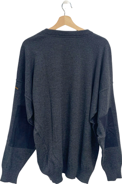 Paul & Shark Charcoal Wool Acrylic Blend Jumper UK XXL