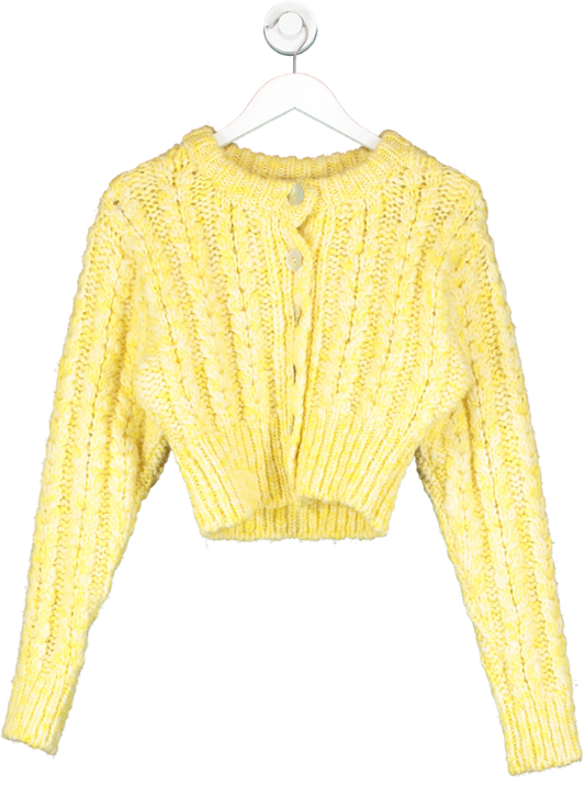 Rouje Yellow Knitted Cardigan UK 8