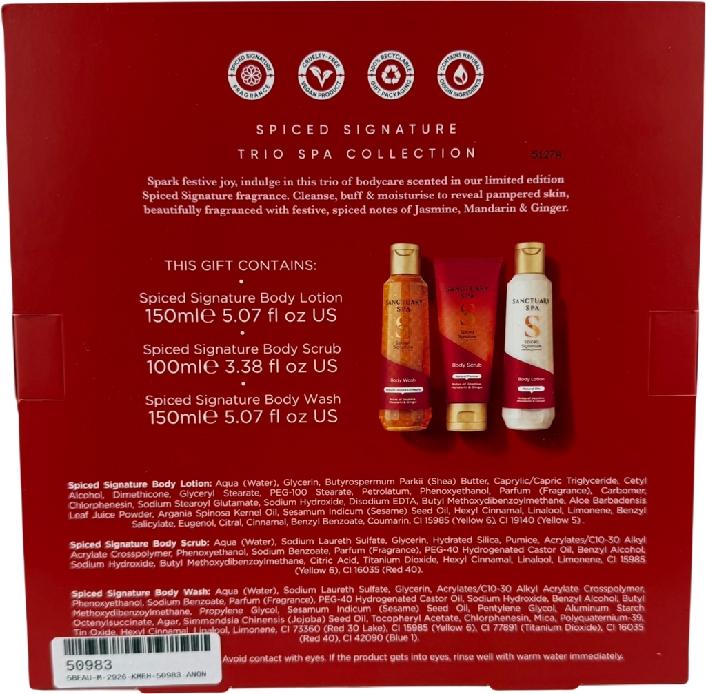 Sanctuary Spiced Signature Trio Collection One Size