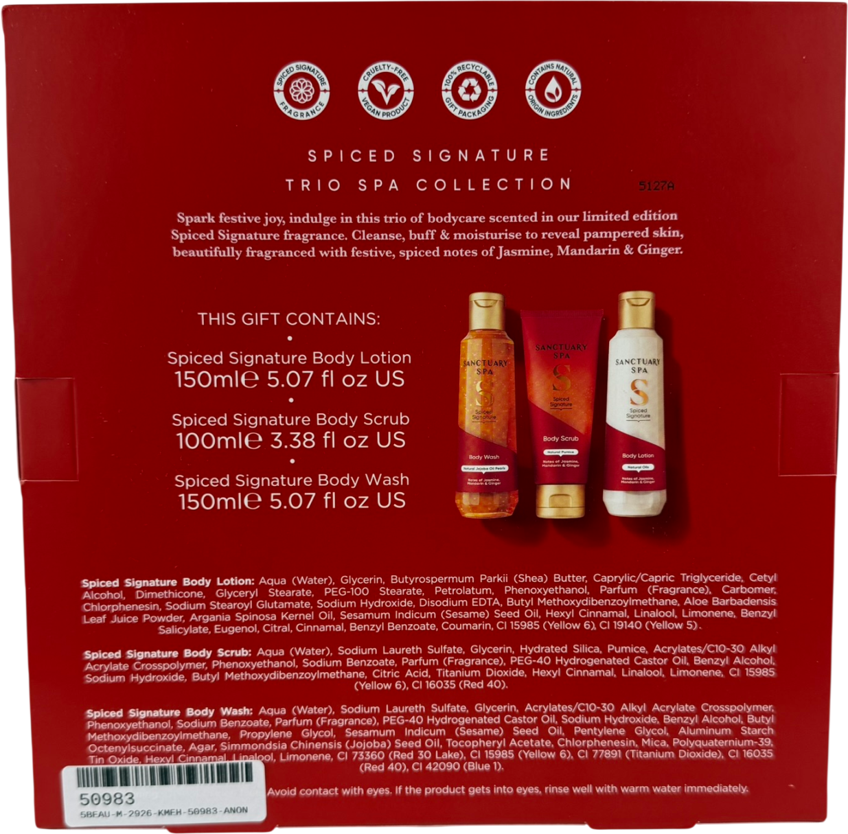 Sanctuary Spiced Signature Trio Collection One Size