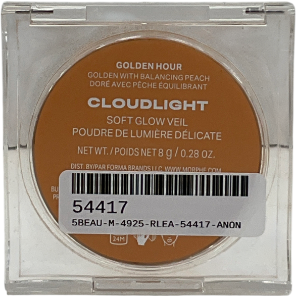 Morphe Cloudlight Soft Glow Veil Finishing Powder Golden Hour 8g