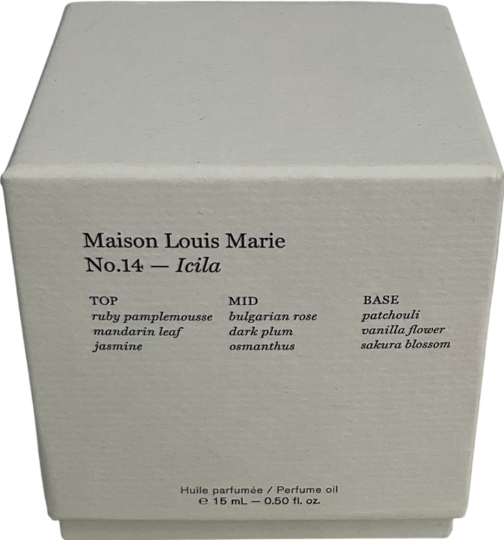 Maison Louis Marie No. 14 Icila Perfume Oil 15ml