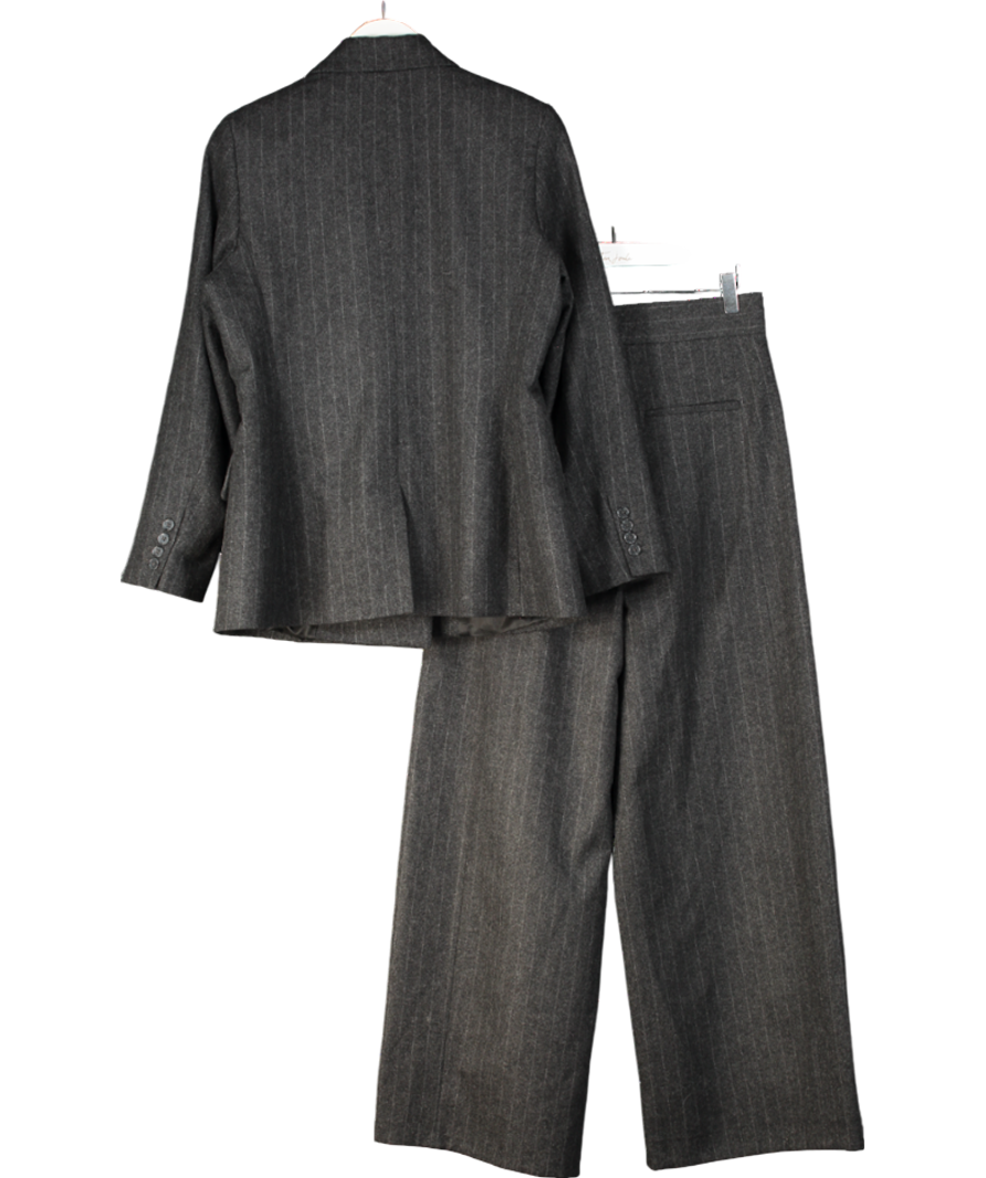 julie josephine Grey Sienna Double Breasted Fitted Blazer And Trousers UK 10