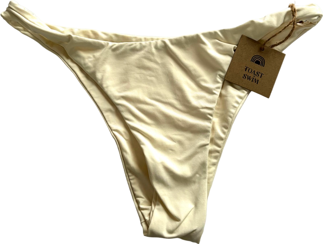 Toast Swim Ivory Bikini Bottom UK S