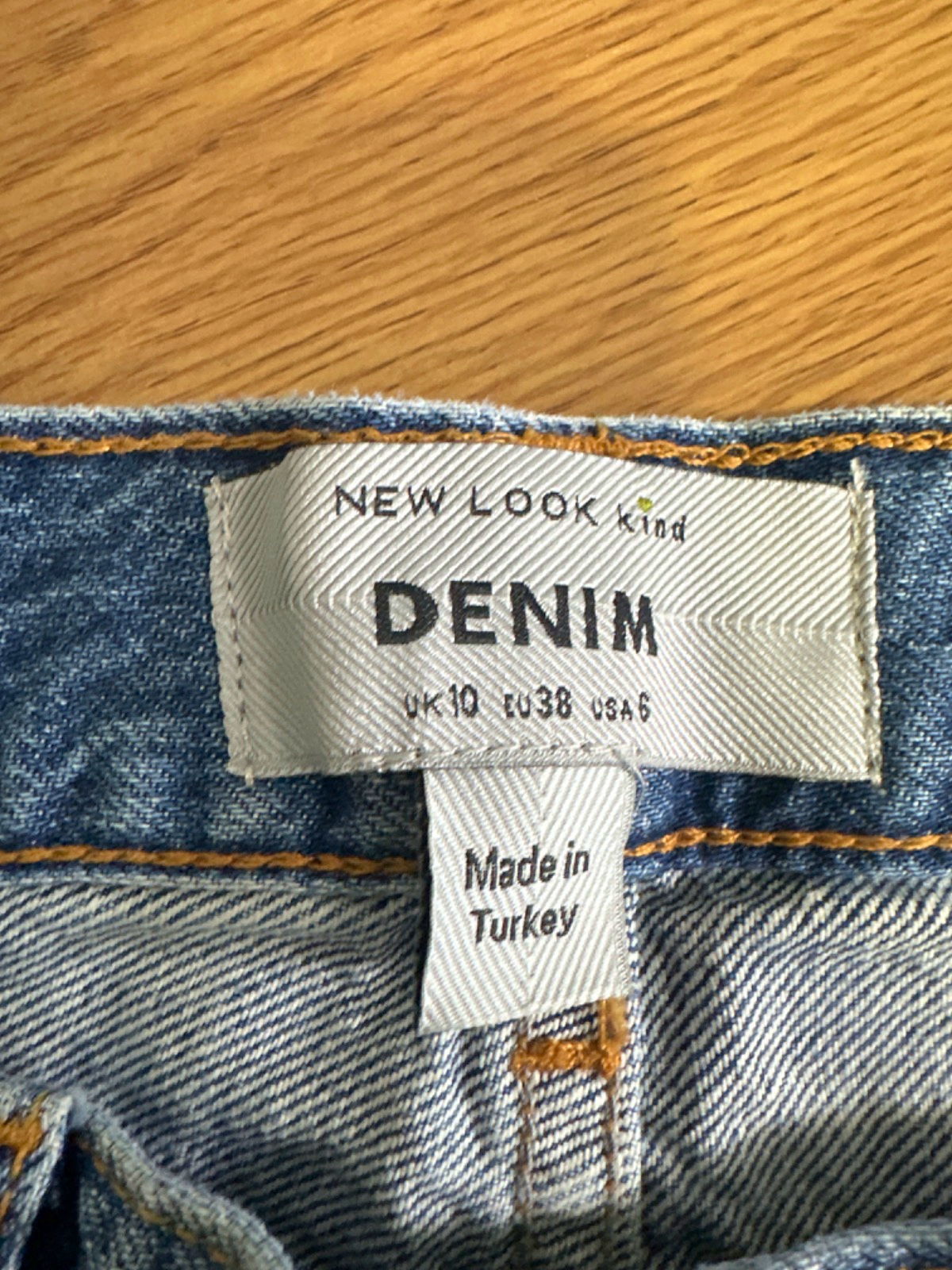 New Look Blue Denim Barrel Leg Jean UK 10