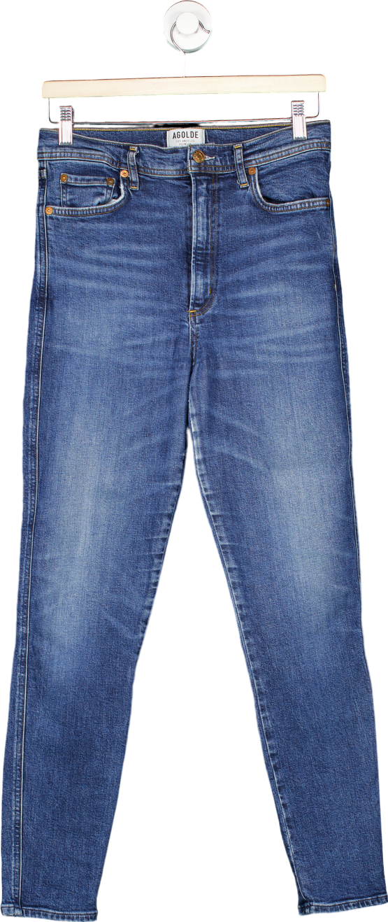 AGOLDE Blue Skinny Jeans UK W28