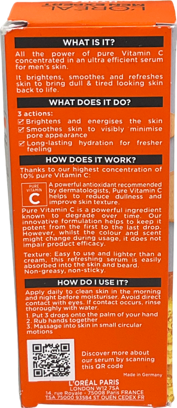 loreal Men Expert Hydra Energetic Vitamin C Shot Serum 30ml