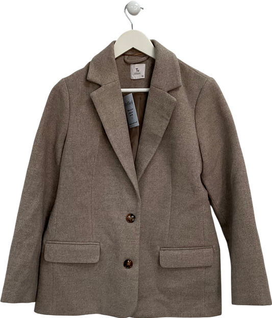 TU Beige Melange Twill Blazer UK 10