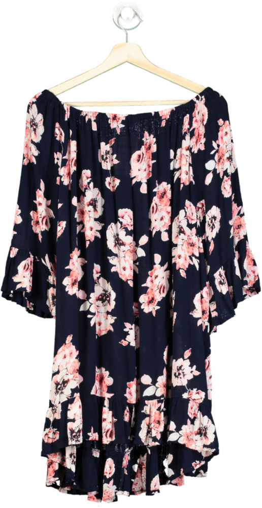 Yours Navy Floral Dress UK 30-32