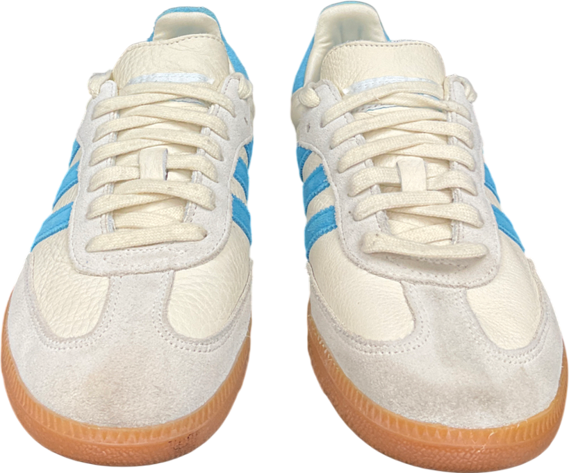 adidas Cream Samba Og Sporty & Rich Beige Blue UK 6 EU 39 👠