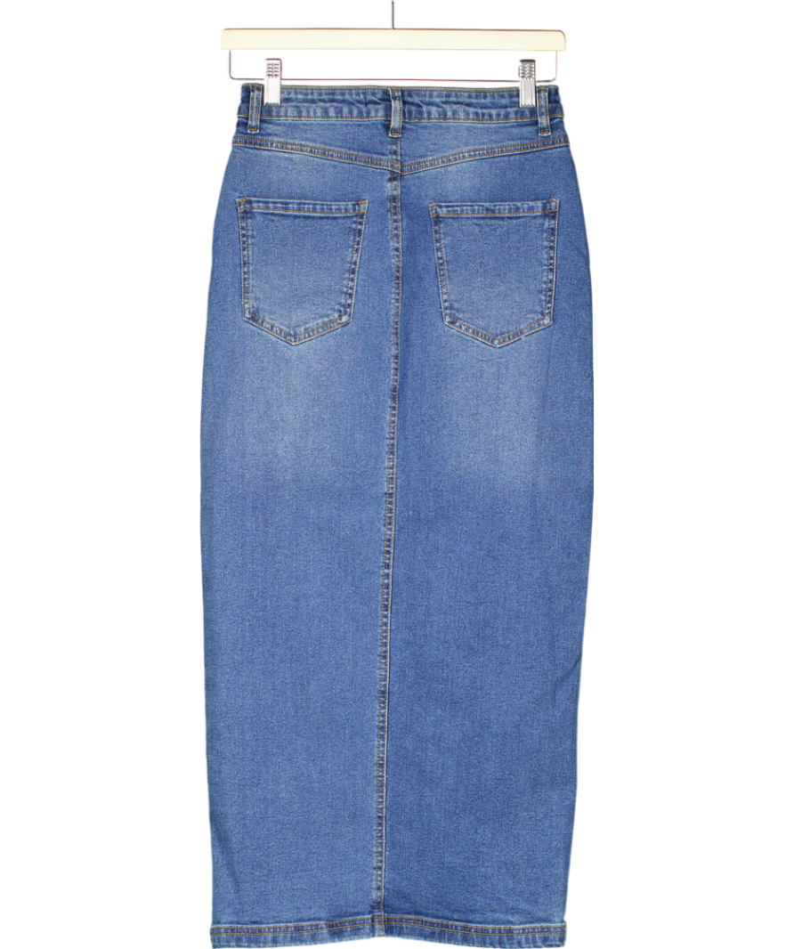 Threadbare Blue Denim Maxi Skirt UK XS