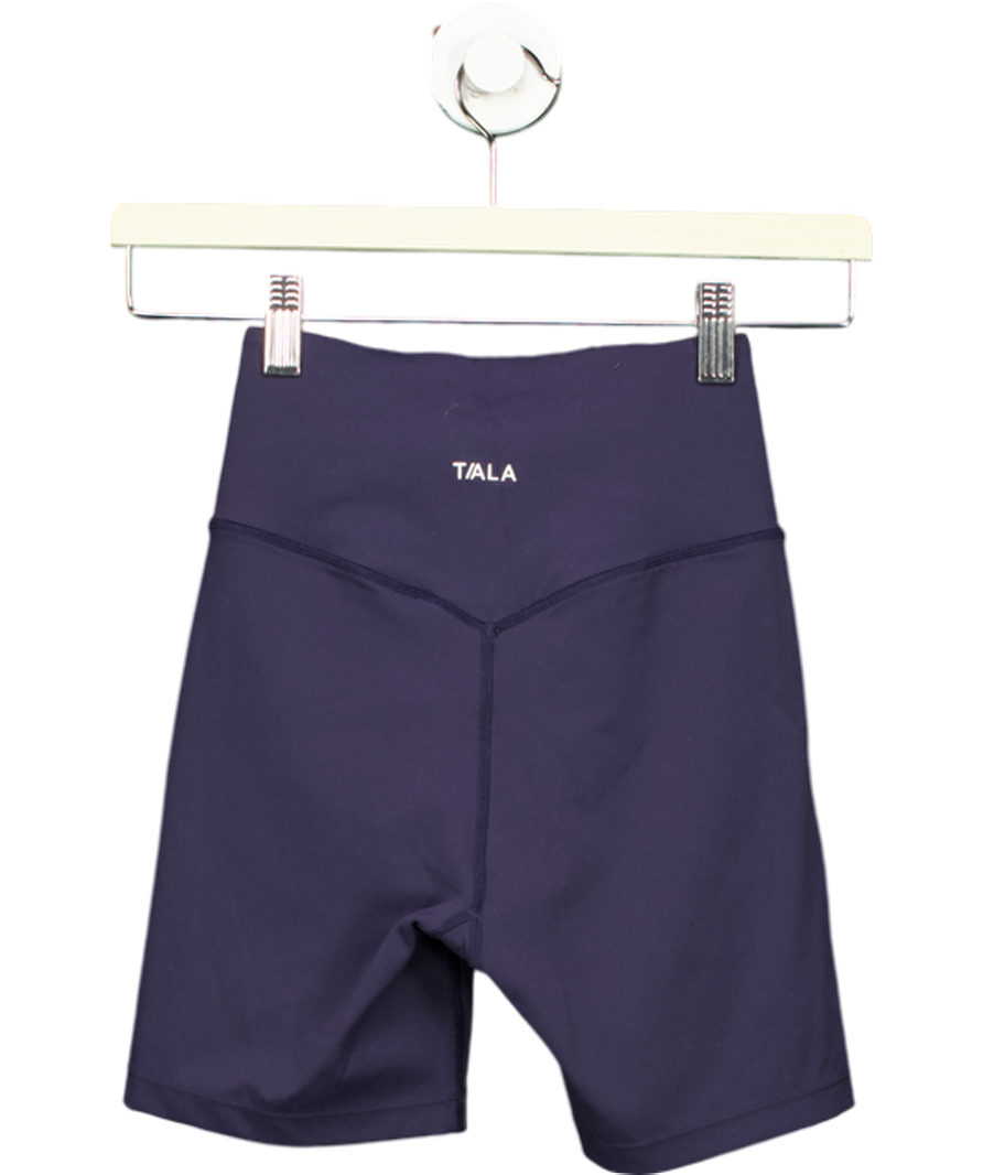 TALA Blue Dayflex Wrap High Waisted Cycling Shorts UK XS