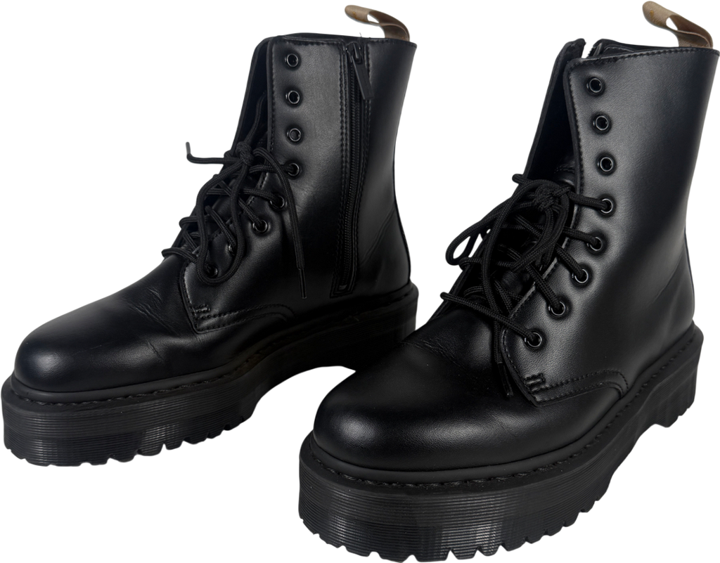 Dr Martens Black 1460 Mono Smooth Leather Lace Up Boots UK 10 EU 44
