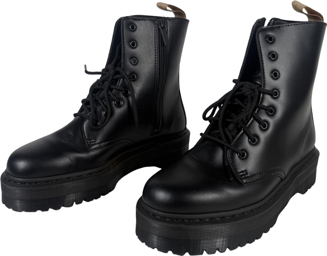 Dr Martens Black 1460 Mono Smooth Leather Lace Up Boots UK 10 EU 44