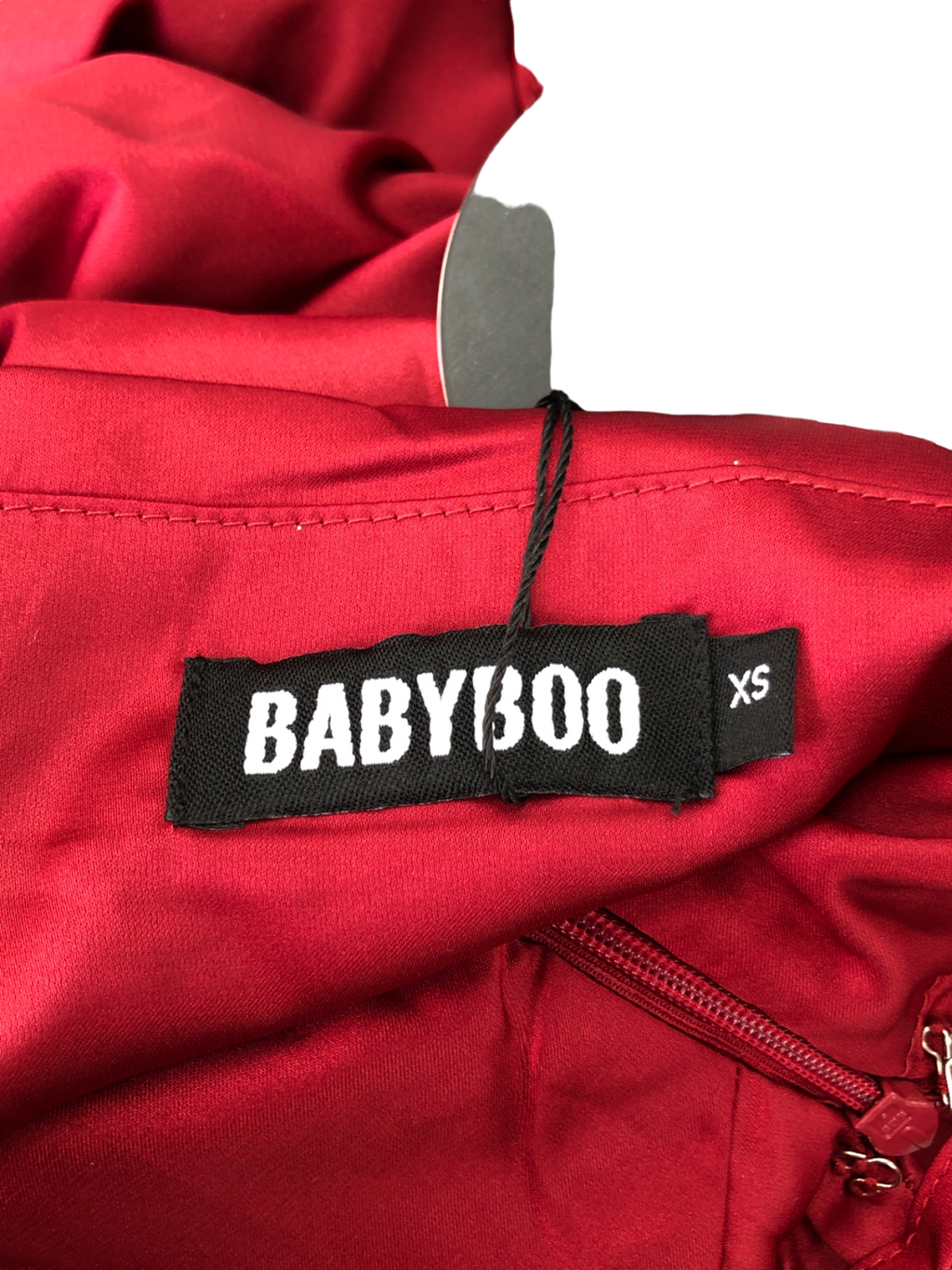 Babyboo Red Avery Mini Dress - Wine UK XS