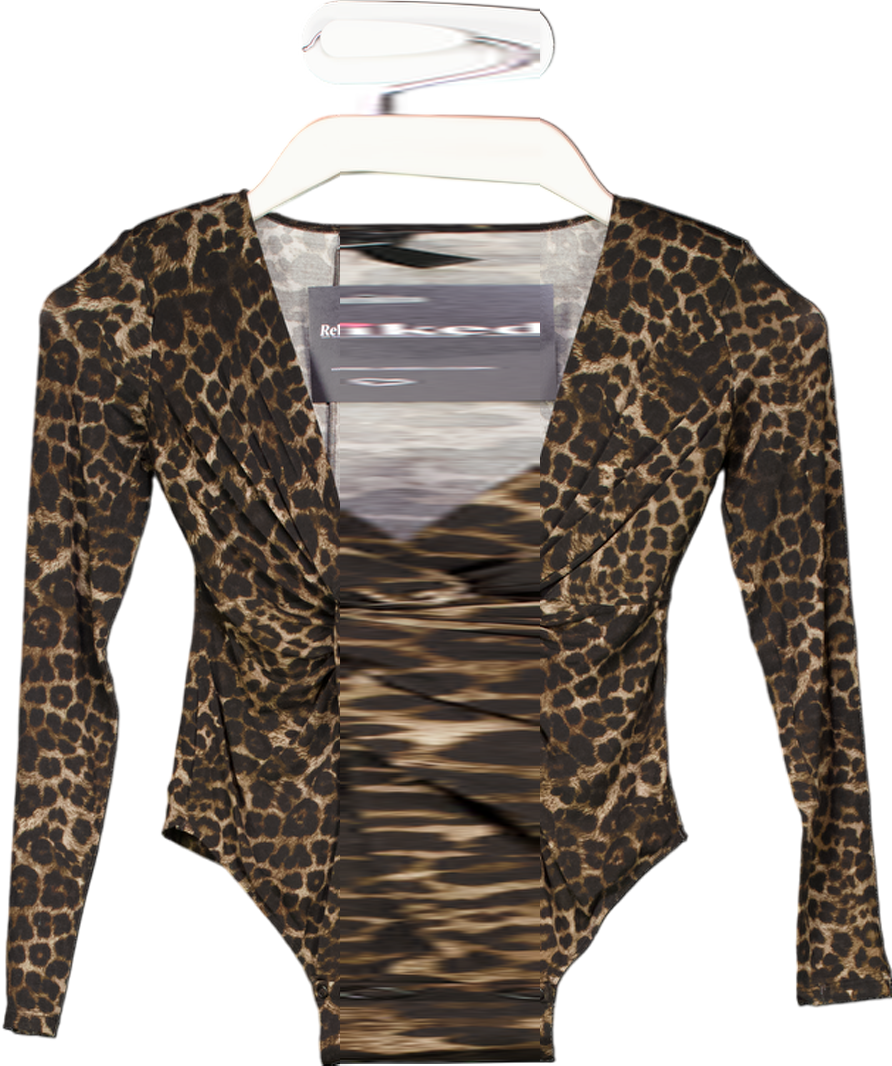 intimissimi Brown Sensual Attitude Long-sleeved Modal Bodysuit UK S