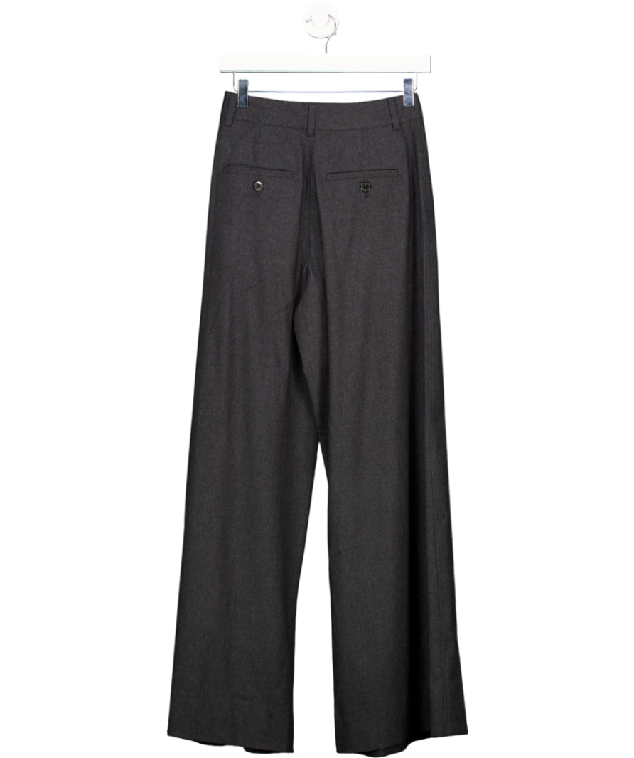 ME + EM Grey Wide-leg Trouser Italian Wool UK 6