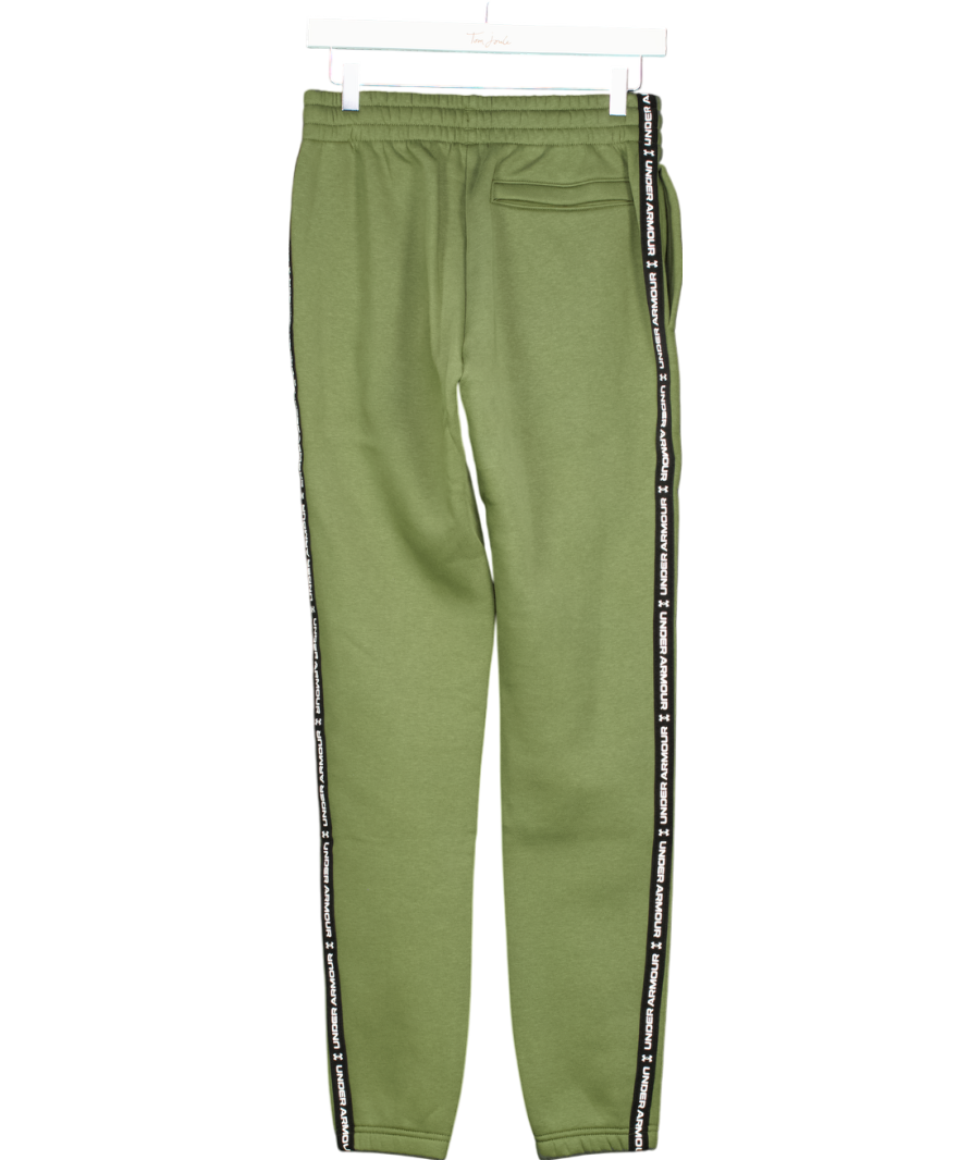 Under Armour Green Icon Fleece Taping Joggers UK S