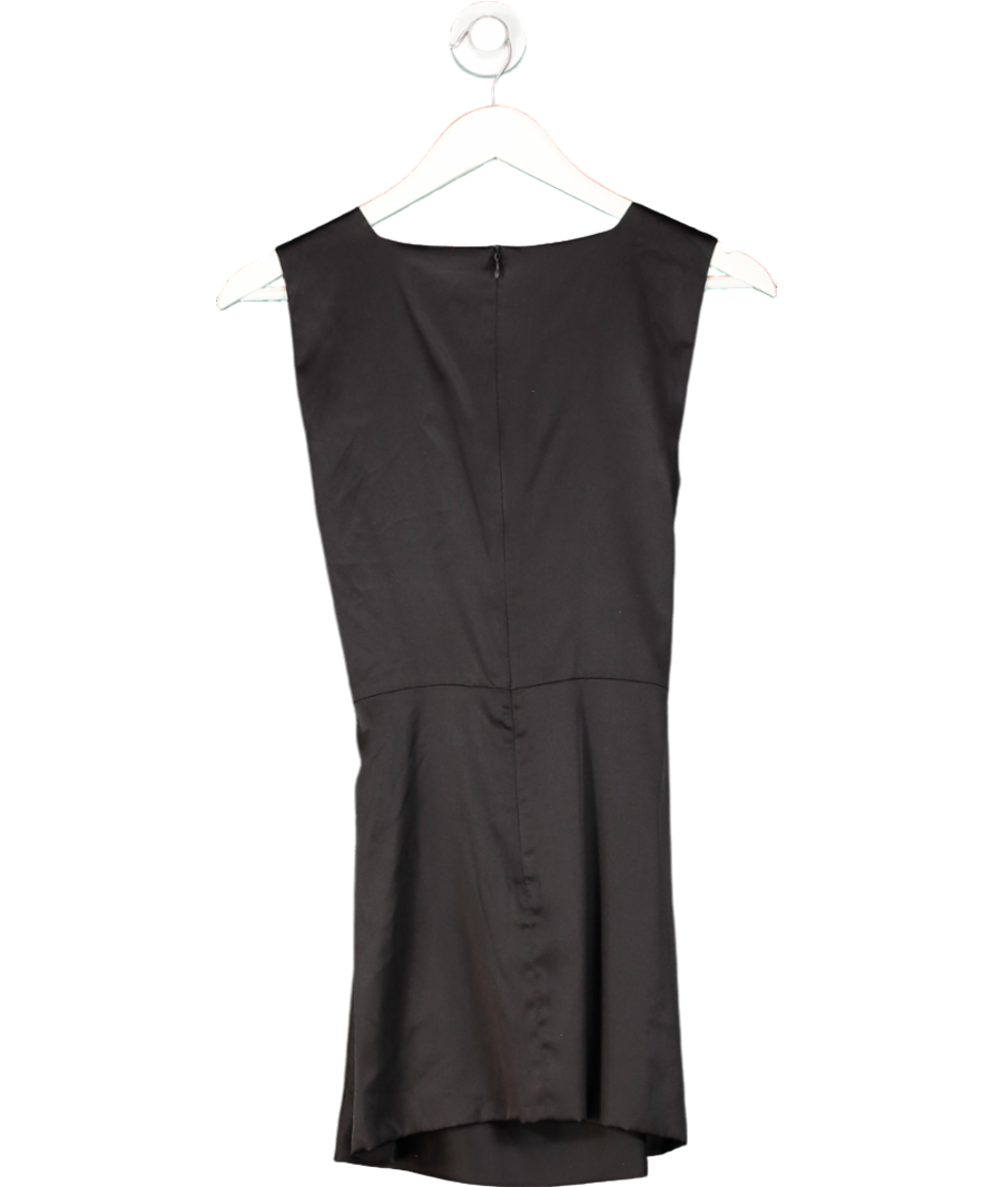Bevza Black Silk Mini Dress UK S