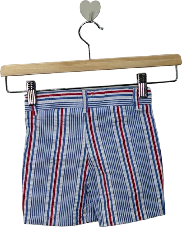 Tutto Piccolo Blue/Red/White Striped Bermuda Shorts 24M (UK 18-24 Months)