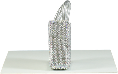 La Silla Metallic Mini Gilda Rhinestone Embellished Bag One Size