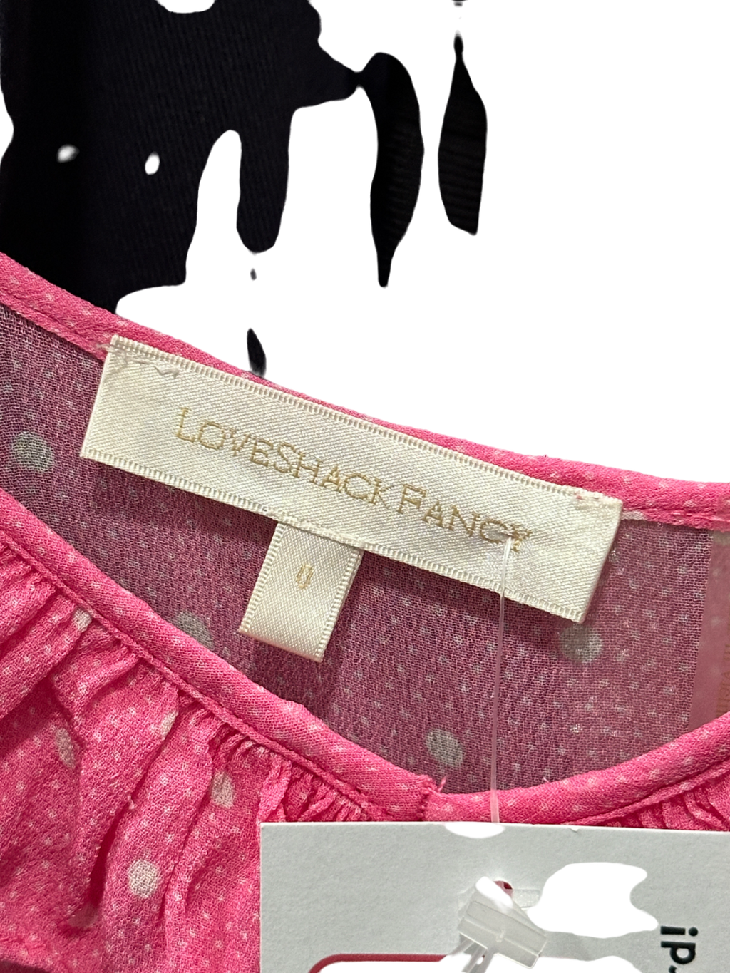 LoveShackFancy Pink Polka Dot Maxi Dress UK 4