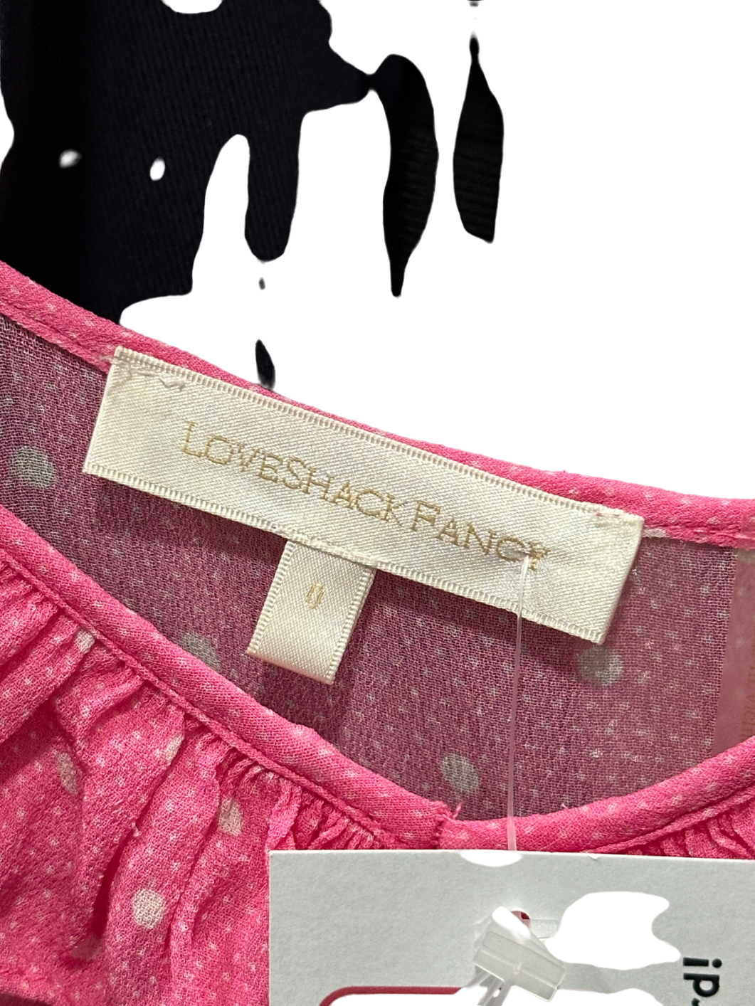 LoveShackFancy Pink Polka Dot Maxi Dress UK 4