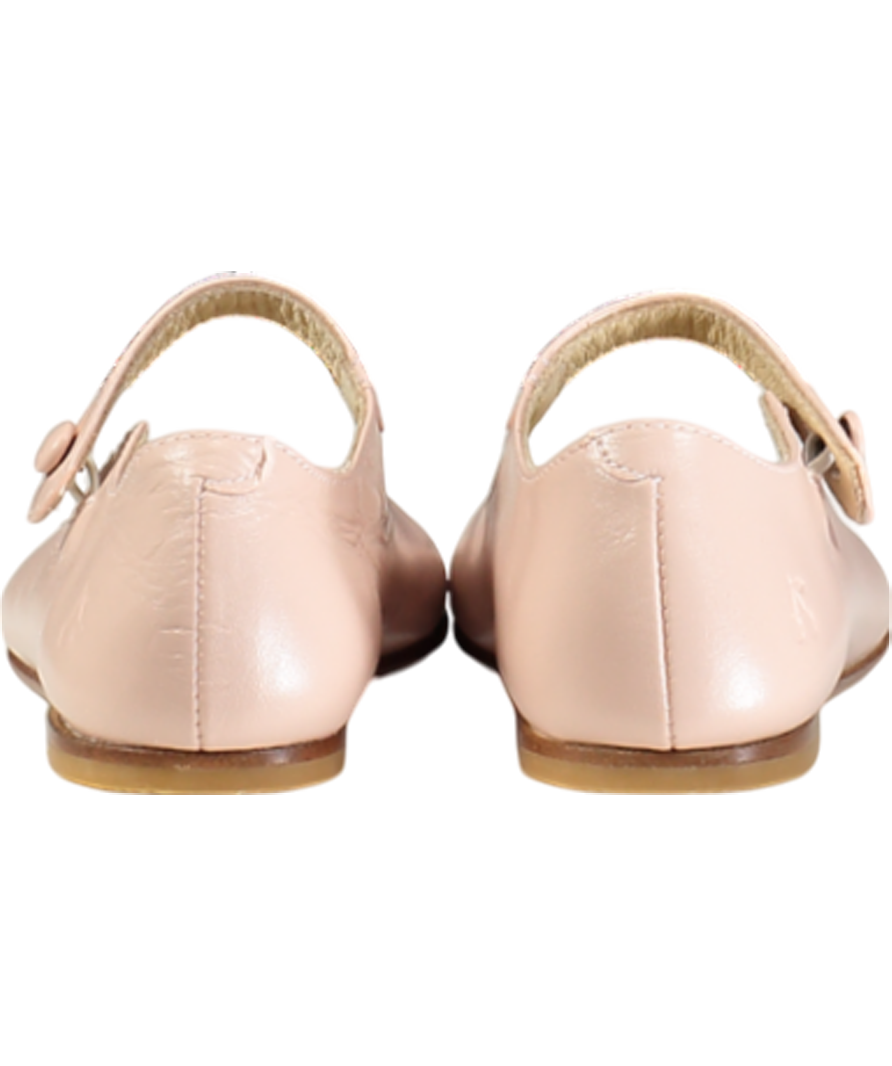 Bonpoint Pink Ella Leather Ballet Flats UK 9 EU 26.5 👼