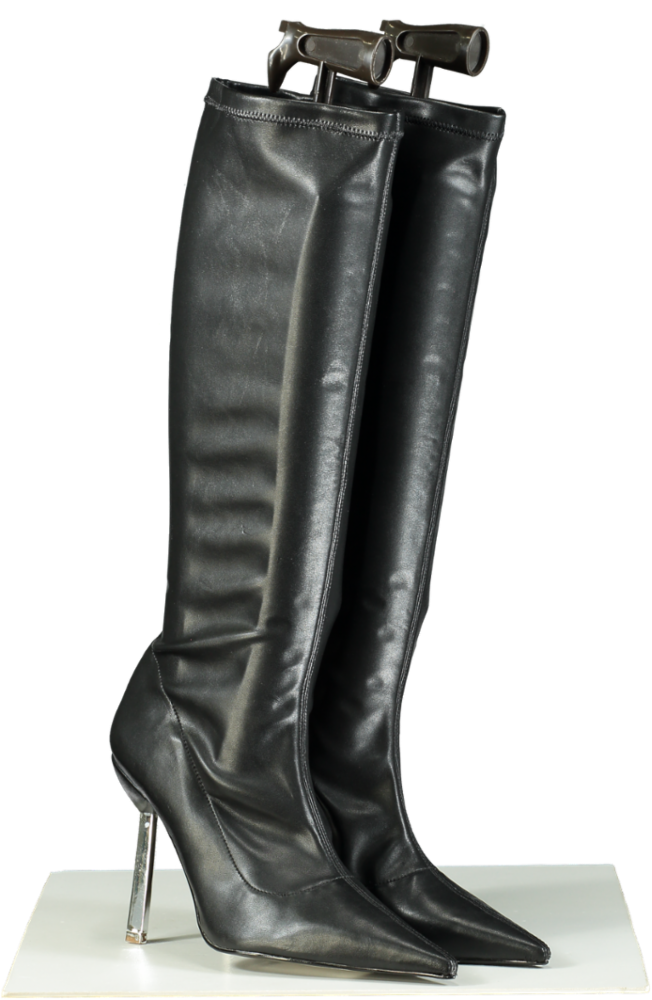 Lamara Black Knee-High Dover StreetStiletto Boots EU 39 UK 6