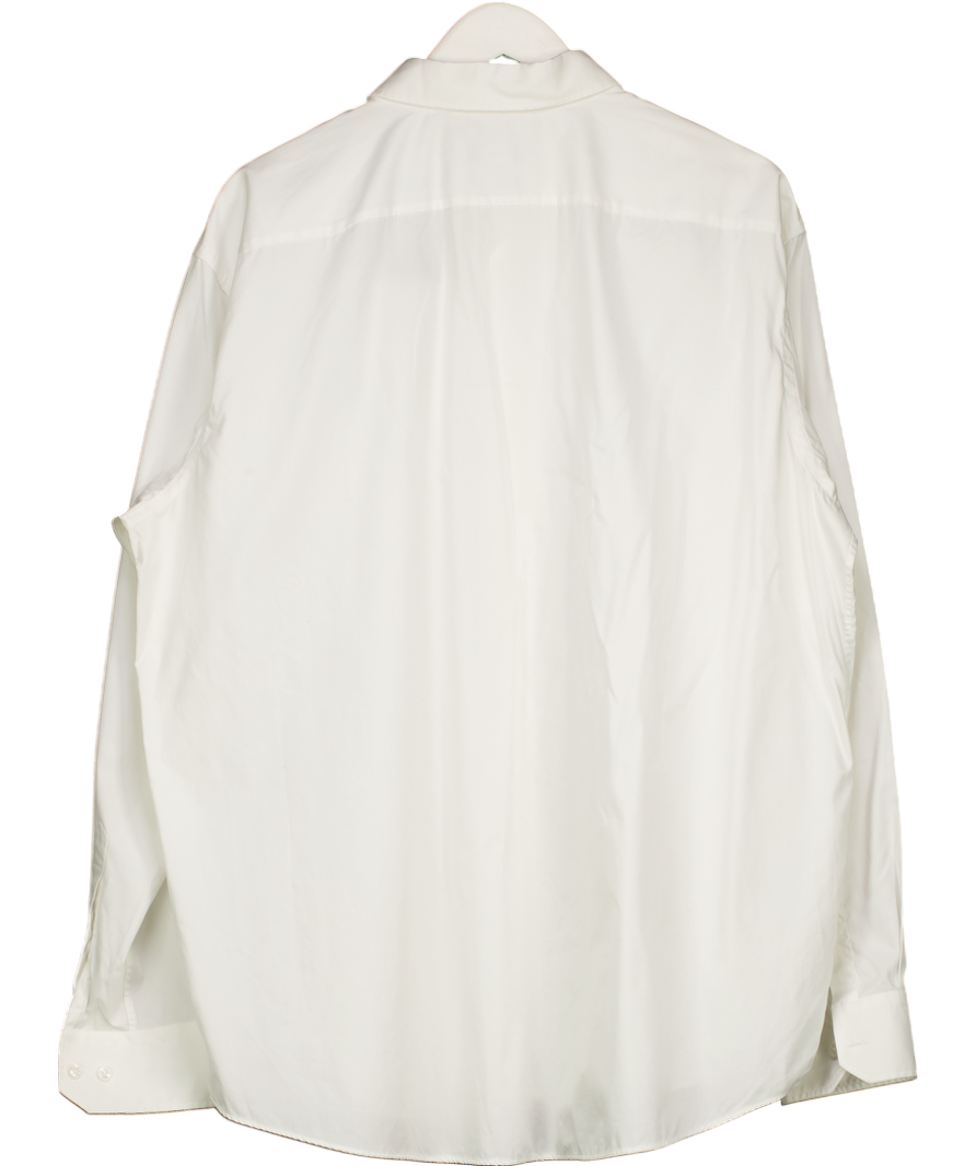 HUGO BOSS White Cotton Regular Fit Easy Iron Shirt UK XXL