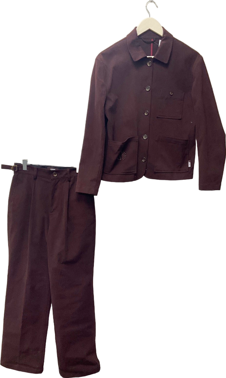 Batch Burgundy Jacket and Trousers Set UK S