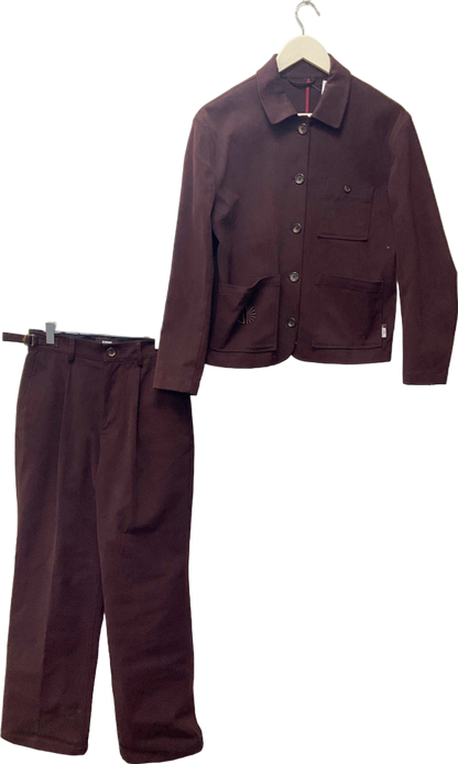 Batch Burgundy Jacket and Trousers Set UK S