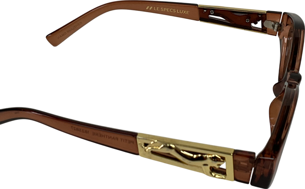 Le Specs Brown Petit Panthère Sunglasses In Paprika