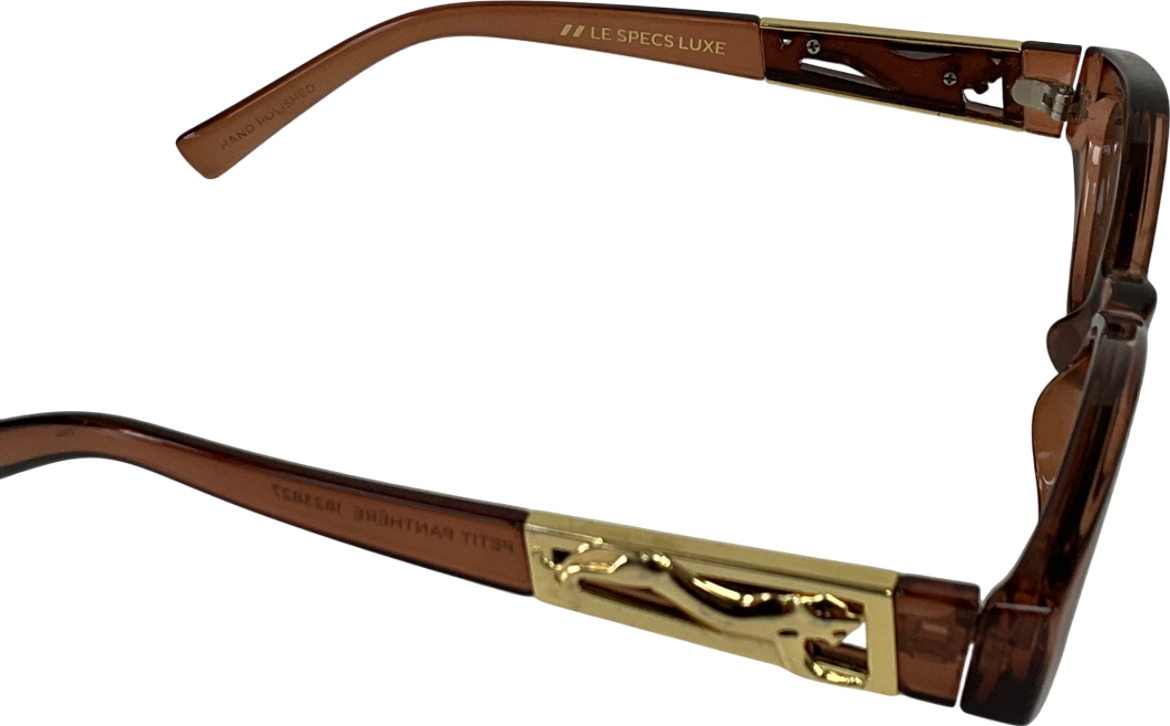 Le Specs Brown Petit Panthère Sunglasses In Paprika