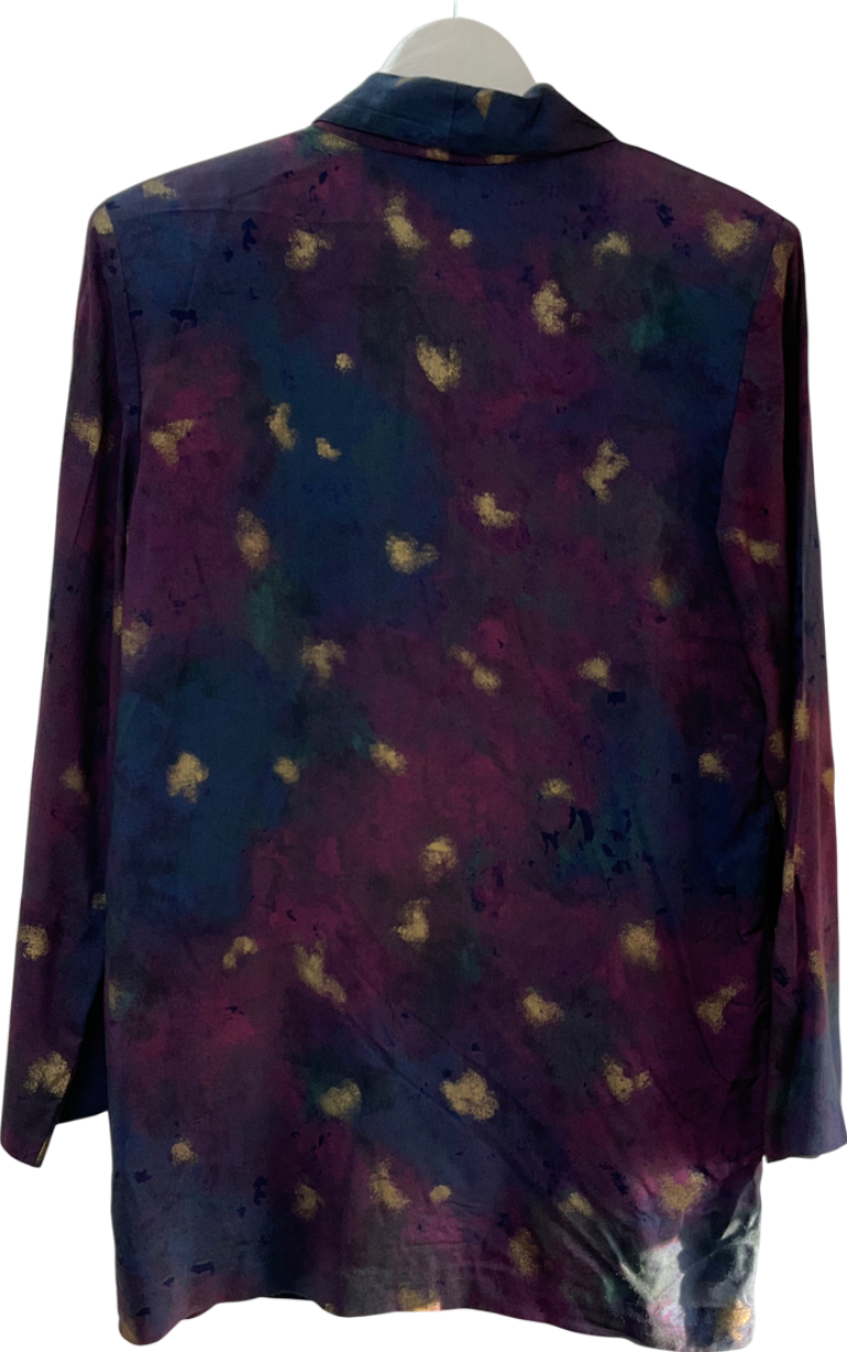 kensington square Purple Vintage Style Blazer UK M