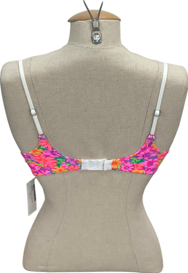 Frankies Bikinis Multicoloured Premium Dean Bikini Top In Daisy Pond UK XS