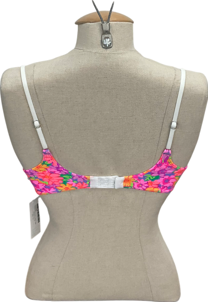 Frankies Bikinis Multicoloured Premium Dean Bikini Top In Daisy Pond UK XS