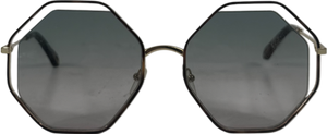 Chloé Metallic Poppy Sunglasses One Size