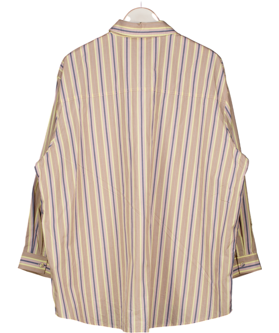 VRG GRL Yellow June Shirt Powder Stripe UK 8